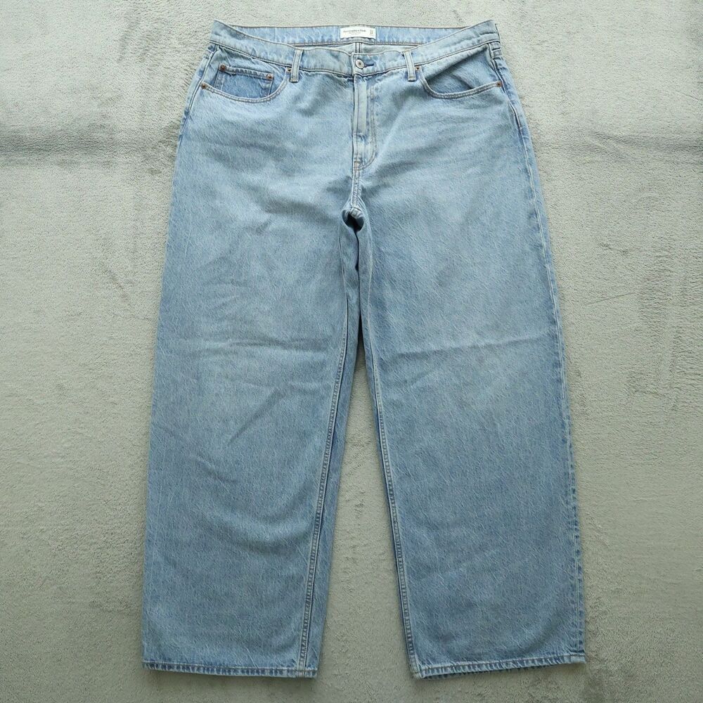 Abercrombie Fitch Jeans Women's Size 14 Low-Rise Ultra Loose Wide-Leg 31" Inseam